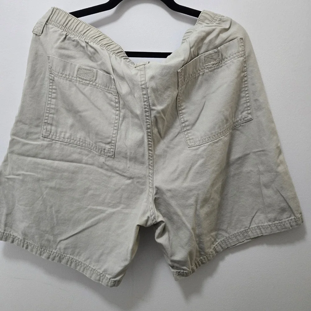 Northwest Territory Mens Khaki Cargo Shorts Size 38 Cotton Canvas NW941FR Tan